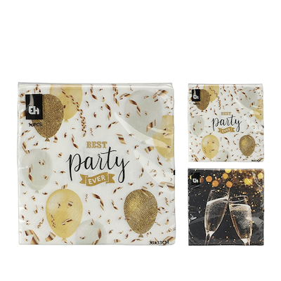 Nytårsserviet 33x33 cm