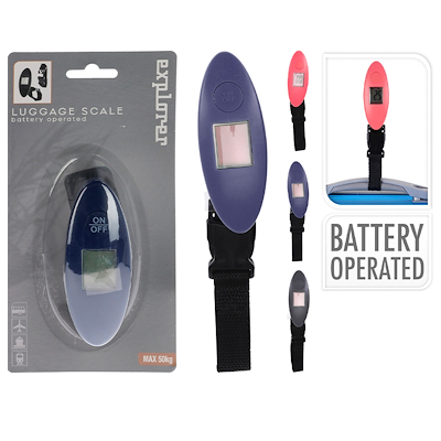 Kuffertvægt elektronisk assorterede farver