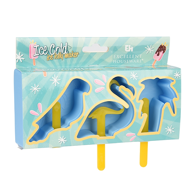 Isforme med pind 3 stk. i 4 assorterede farver