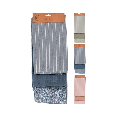 Viskestykker 3 stk. af 3 assorterede farver