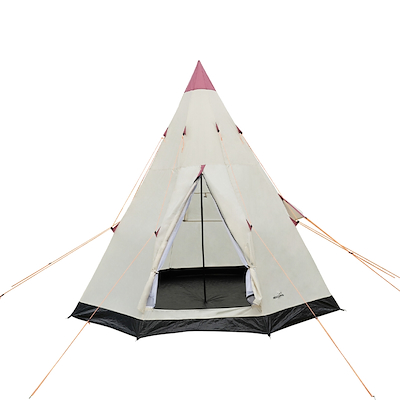 Tipi telt beige til 2-3 personer 250x250x240 cm
