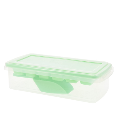 Isterningeboks med bakke og ske