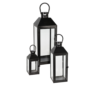 Lanternesæt 3 stk. metal