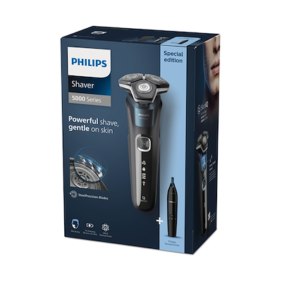 Philips Series 5000 barbermaskine wet & dry med næsetrimmer 9 watt