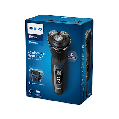 Philips 3000 Series S3344 shaver sort