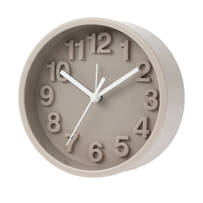 Vækkeur taupe Ø13.5 cm
