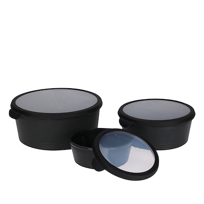 Opbevaringsbokse sæt 6 dele - assorterede farver