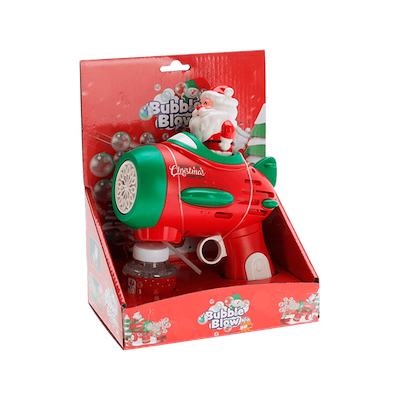 Sæbeboblepistol med juledesign