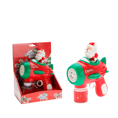 Sæbeboblepistol med juledesign