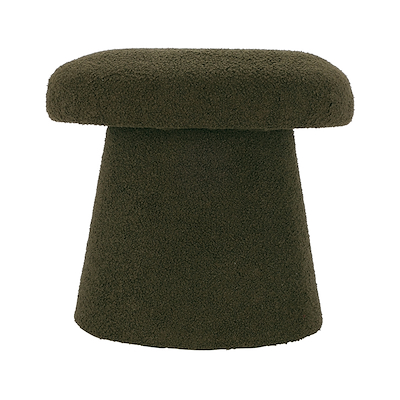 Skammel svamp teddy oliven 43 cm