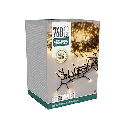 Klynge lyskæde 768 LED L 9,9 meter