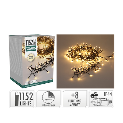Klynge lyskæde 1152 LED L 14,9 meter