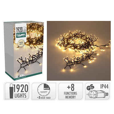 Klynge lyskæde 1920 LED L 24,9 meter