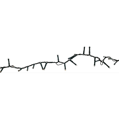Solar lyskæde med 560 LED varm hvid 11+3 meter