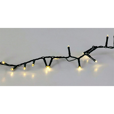 Solar lyskæde med 560 LED varm hvid 11+3 meter