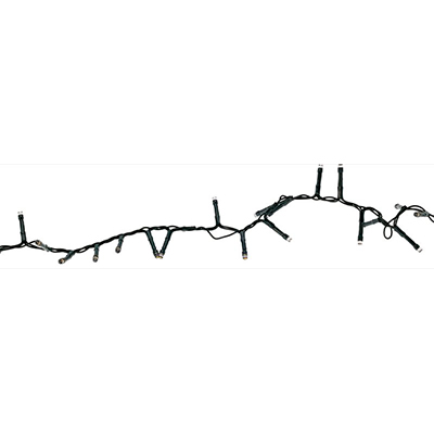 Solar lyskæde med 800 LED varm hvid 16+3 meter