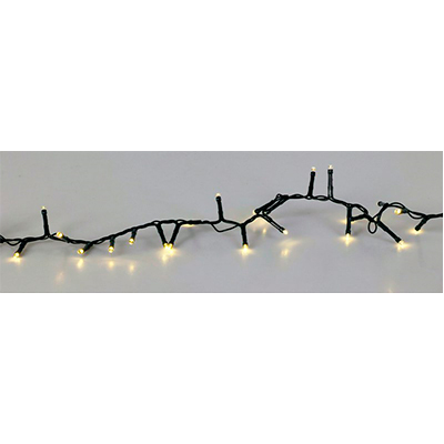 Solar lyskæde med 800 LED varm hvid 16+3 meter