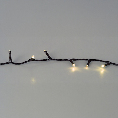 Solar lyskæde med 240 LED varm hvid 10+3 meter