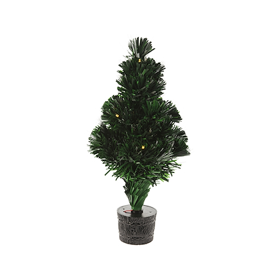 Juletræ med 10 LED fiberoptisk 45 cm