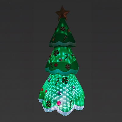 juletræ oppustelig figur 2,4 cm