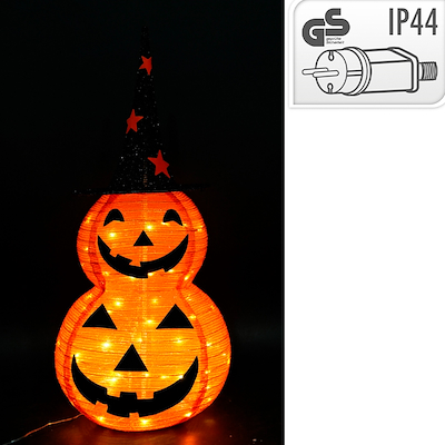 Halloween græskar hat - kan foldes sammen 90 cm