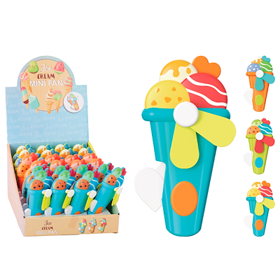 Ventilator håndholdt isvaffel multifarvet