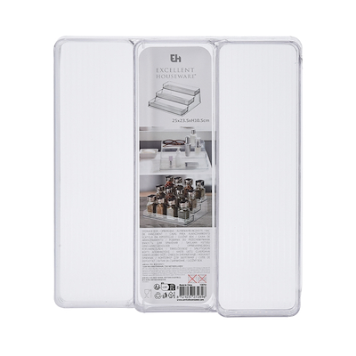 Køleskabs organizer transparent 23x25x10 cm