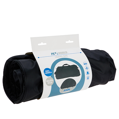 Rejsetaske sort 110 liter