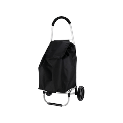 Indkøbstrolley sort 53 liter