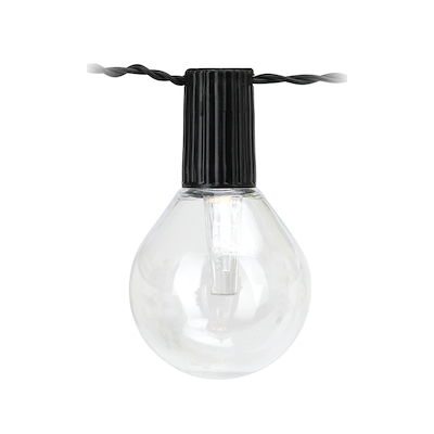 Party lyskæde med solceller hvid 200 cm