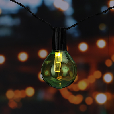 Party lyskæde med solceller multifarvet 200 cm