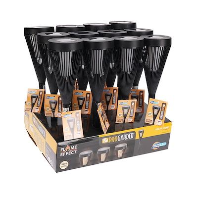 Solcelle fakkel mat sort H46,5 cm