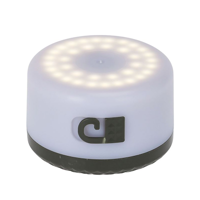 Campinglampe hvid Ø 9,8 cm H 4,8 cm