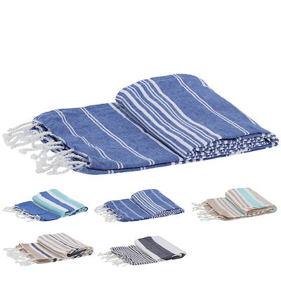 Hammam håndklæde 90x170 cm - 5 assorterede farver