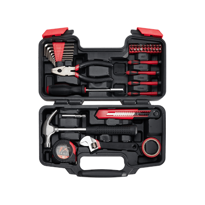 Værktøjssæt 40 dele sort