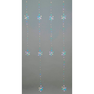 Lysforhæng 400 micro LED stjerner 200x200 cm