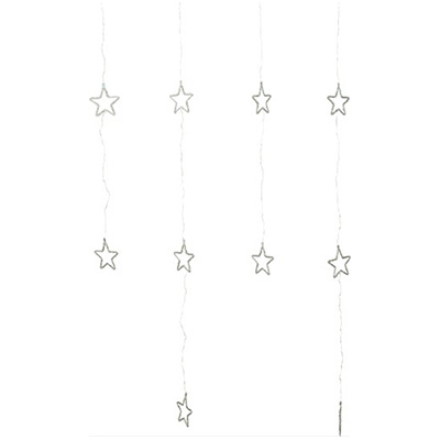 Lysforhæng 400 micro LED stjerner 200x200 cm