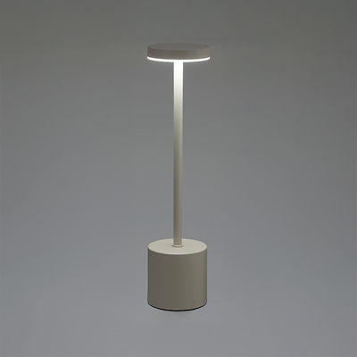 Bordlampe genopladelig creme H34,2 cm