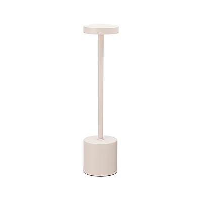 Bordlampe genopladelig creme H34,2 cm