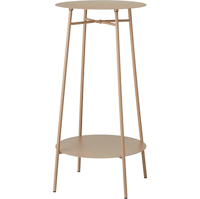 Bord med 2 hylder taupe jern H 60 cm