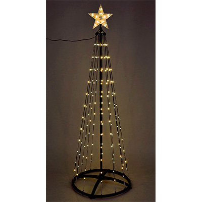 Lystræ 154 digitale LED varm hvid med stjerne Ø50xH150 cm