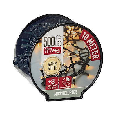 Snake lyskæde 500 LED varm hvid 10+3 meter