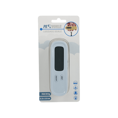 Digital kuffertvægt assorterede farver 50 kg