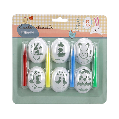 Påskeæg skabelon sæt 10 dele