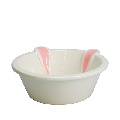 Kanin skål hvid dolomit Ø 15 cm