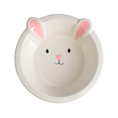 Kanin skål hvid dolomit Ø 15 cm