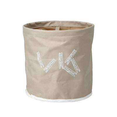 Klemmepose med bambus tøjklemmer 24 stk.