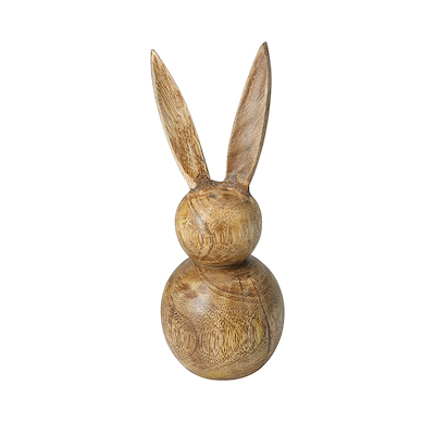Kanin figur mangotræ H20 cm