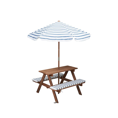 Børnepicnicsæt brun 75x75x50 cm