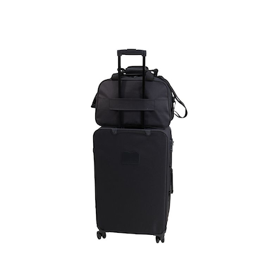 Kuffertsæt med flytaske sort 4 dele